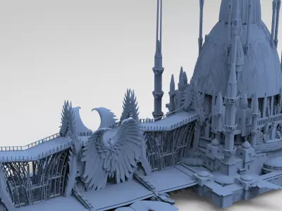 Persian Sci-Fi Palace 4  3D model
