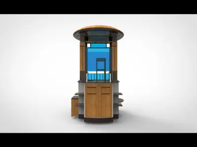 portable store shop 3D model