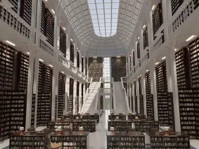 Grand European Library 3D model
