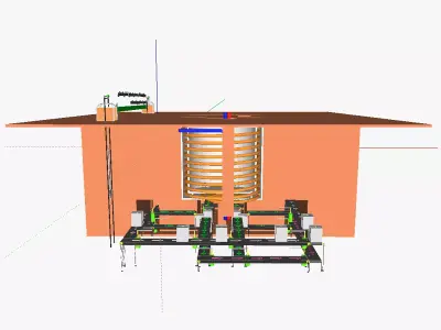Modular kiln 3D model