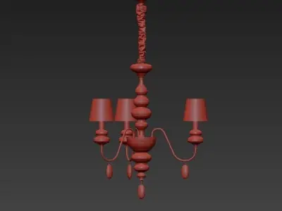 Masiero Eva Chandelier 3 3D model