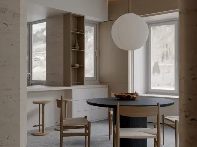 Apartment interior scenes      3D model order