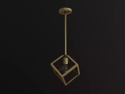 Modern Ceiling Light Low-poly 3D model