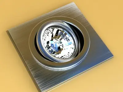 Halogen Lamp 05 Photoreal 3D model