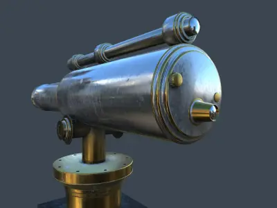 Telescope tripod 3D model