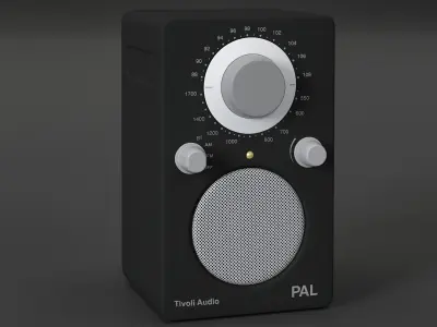 Tivoli audio PAL white and grey 3D model