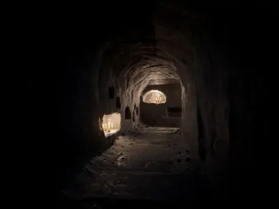 Ancient Catacombs Low-poly 3D model