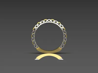 Luxury man Rolex design diamond ring model  ror0036 3D print model