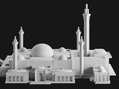 Massalikoul Djinane Mosque - Giant 3D Printable Model 3D print model