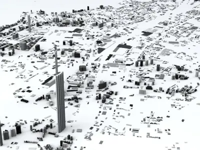 Mumbai Streets and Buildings 3D model