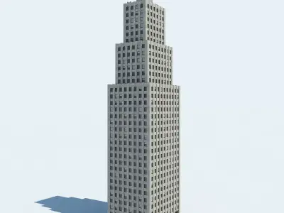 NYC Building 01 Low-poly 3D model