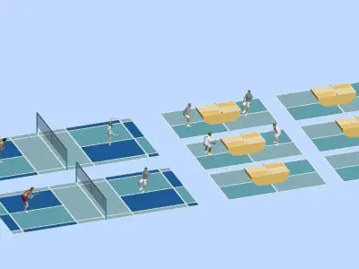 outdoor court 3D model