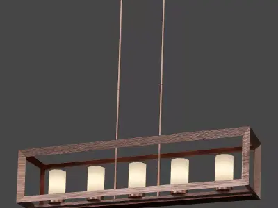 Golden Lighting Smyth Transitional Kitchen Island 3D model