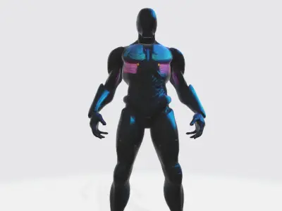 Super futuristic suit 3D model