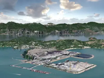 China Hong Kong 3D model