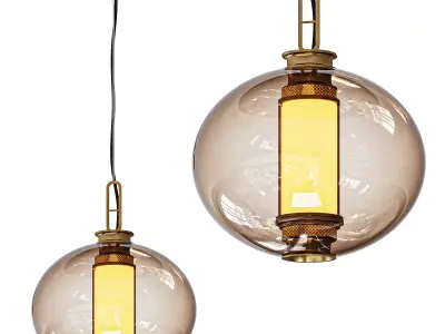 Laterna Pendant By Stone Lighting 3D model