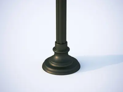 Double old-tome street lamp 3D model