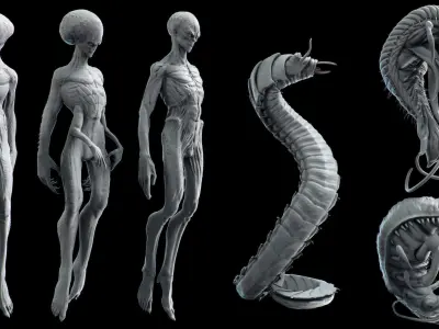 Cryo capsules set 3D model