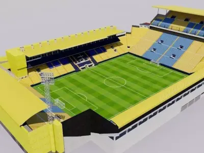 Estadio de la Ceramica - Villarreal Low-poly 3D model