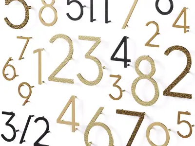 EZRA Numbers by Meraki 3D model