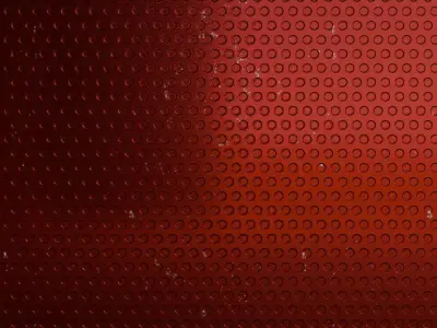Rusty Red Corrugated Metal Grill PBR Seamless Texture
