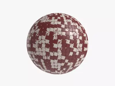 Floor Tile 001 PBR 4K - V43 Texture