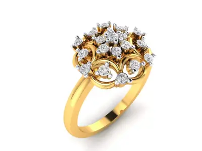 Women Ring Render 3dm STL MTL OBJ FBX Details 3D print model purchase