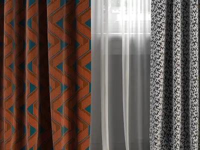 Curtain Set 200 3D model