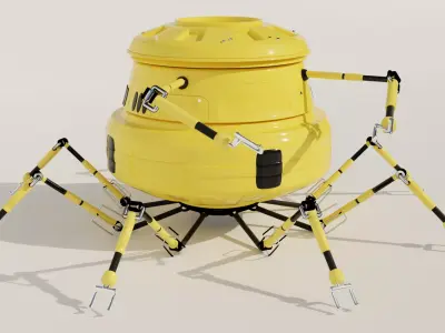 spider sci fi robot 3D model