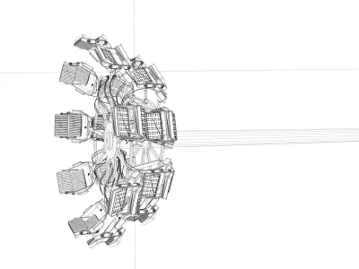 Stadium Light Tower 3D model buy