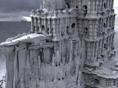 Aztec Temple of learning 3D model