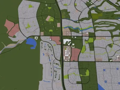 Las Vegas City USA Low-poly 3D model