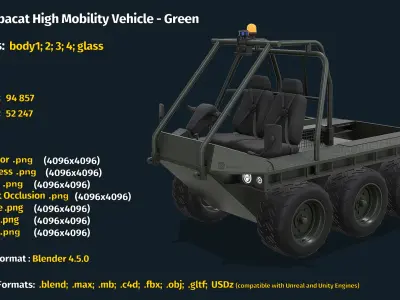  ATMP Supacat High Mobility Vehicle - 3 in 1 