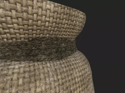 Realistic Medieval Viking Seed Bag - Game Ready PBR Asset Low-poly 3D model