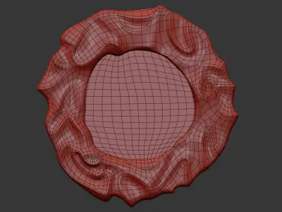 Sandstone pavlova mirror 3D model