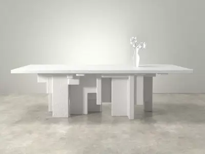 Primitive Table 3D model