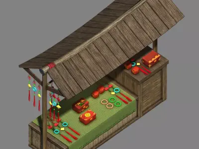 Beijing City Street - Ornament Stand 3D model