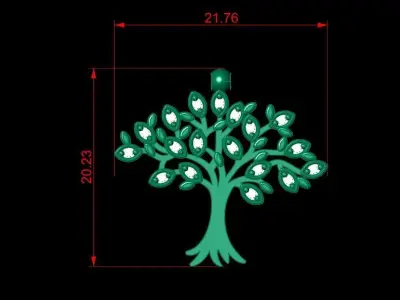 Pendant P207 3D Print Model 3D print model