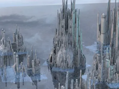 Valhalla Ancient Ruin Full set Tower Kit bash 3D 3D model