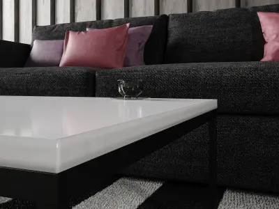 Sofa Set - Home Furniture 07 3D model