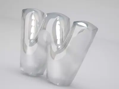 W Balloon Transparent 3D model