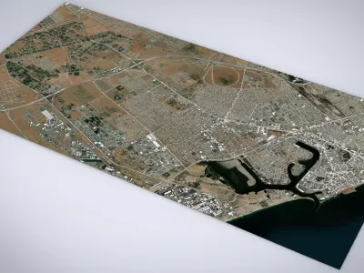 Cityscape Ajman United Arab Emirates 3D model