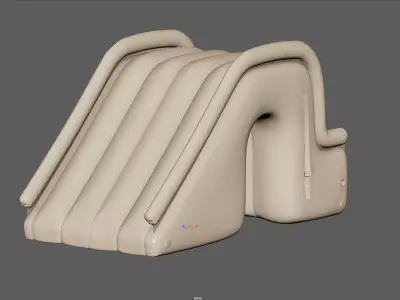 Swimming Pool Water Slide for Kids 3D model