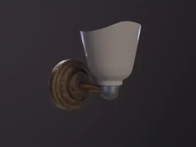 Wall lamp 3D Model Low-poly 3D model