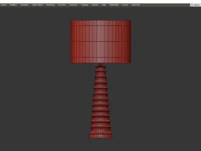 Currey and Co Kanikel Table Lamp Low-poly 3D model