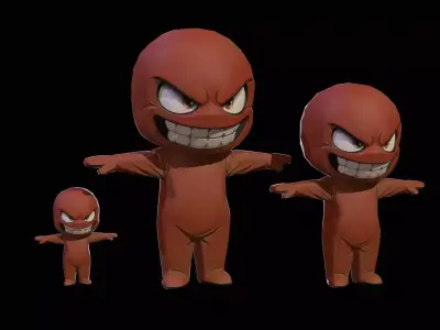 ChibiManiac2Pack1 Low-poly 3D model