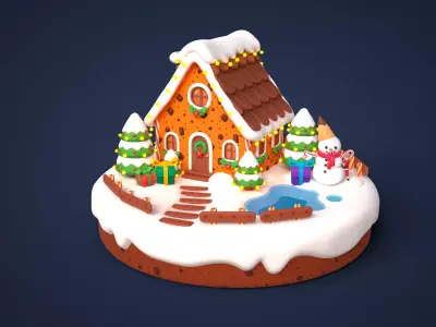 Christmas Pack FREE Free low-poly 3D model