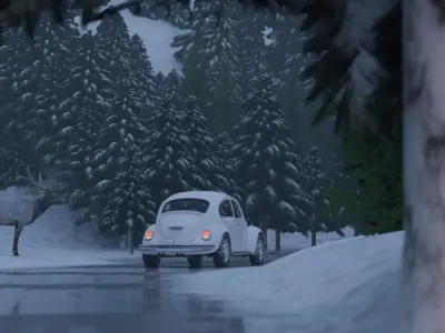 Snowy Highway 3D model