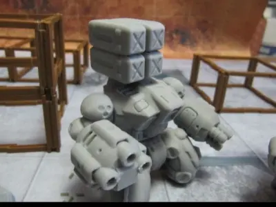 CHIBI-TECH SD - TRIDENT ARM B - C         3D print model