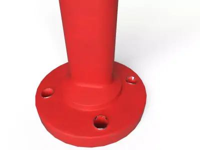 Industrial Pipe Floating Shelf Bracket 2 color 3D model